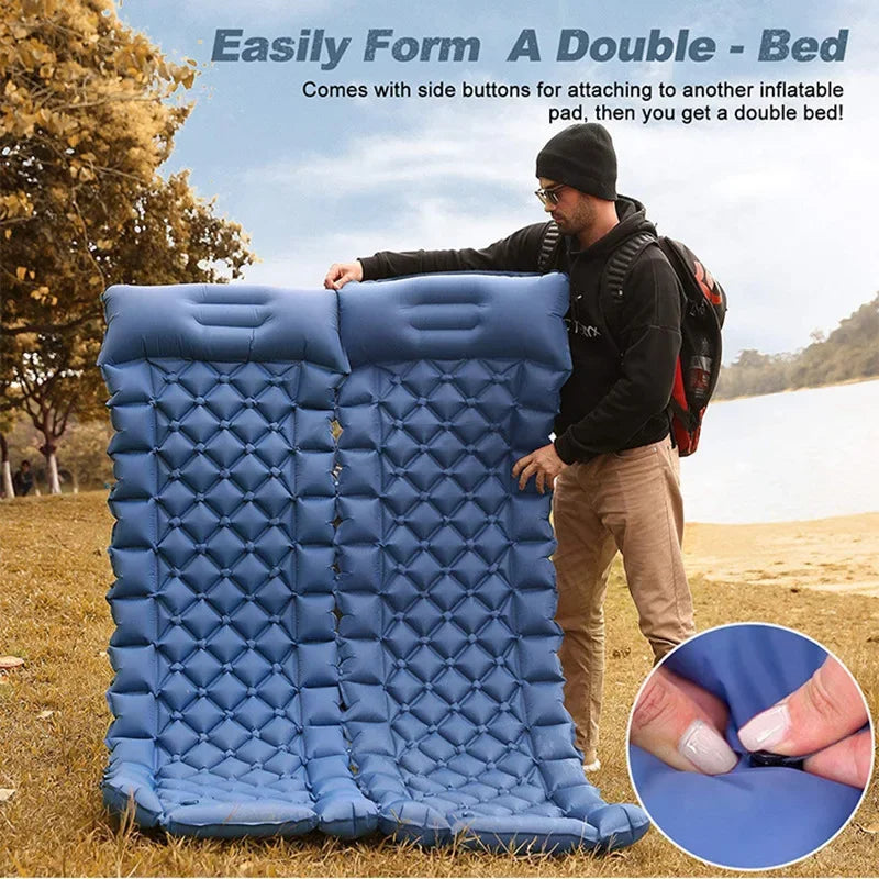 Lightweight Inflatable Camping Mattress (Moisture-Resistant)