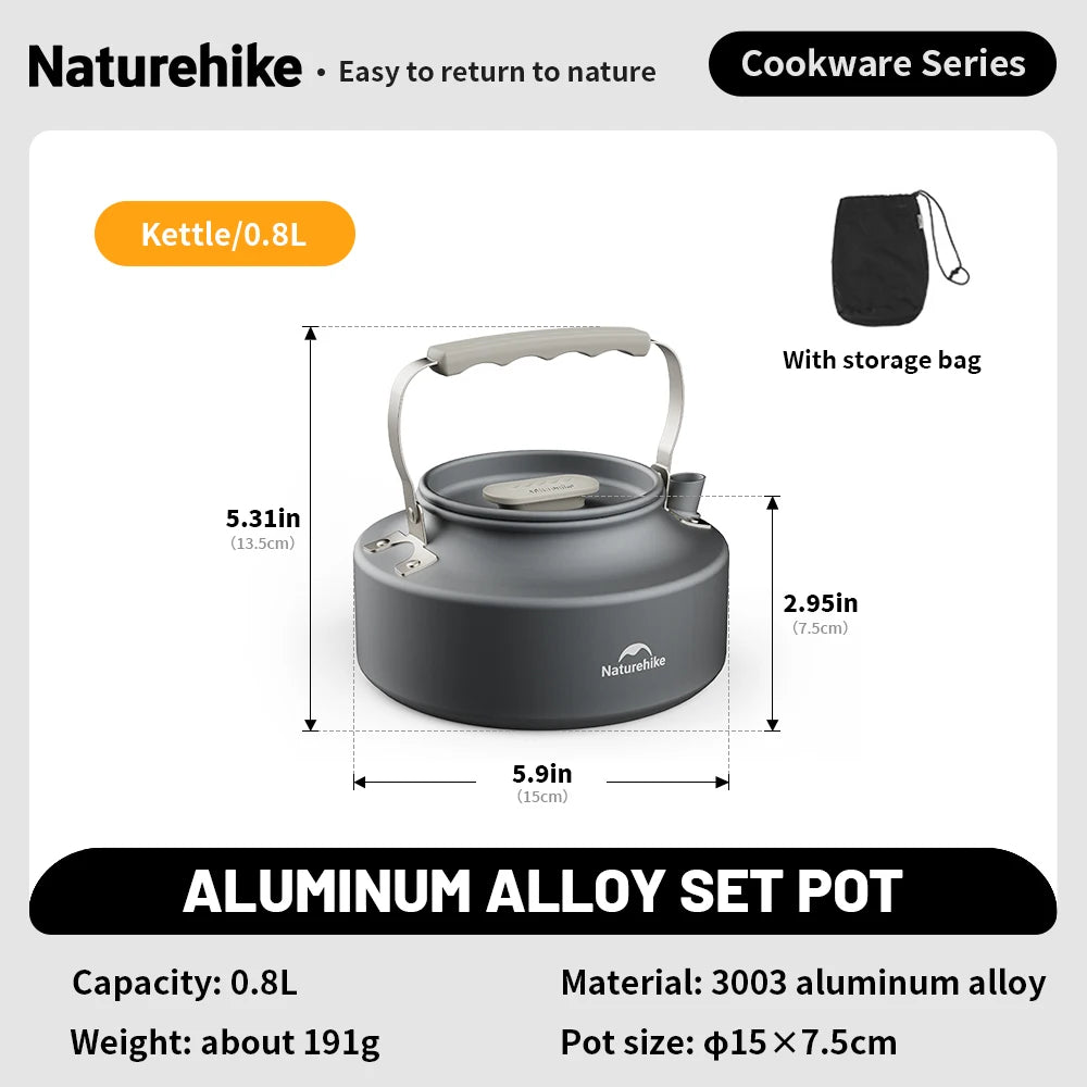 Portable Camping Kitchenware Set (Collapsible Frying Pan & Kettle)