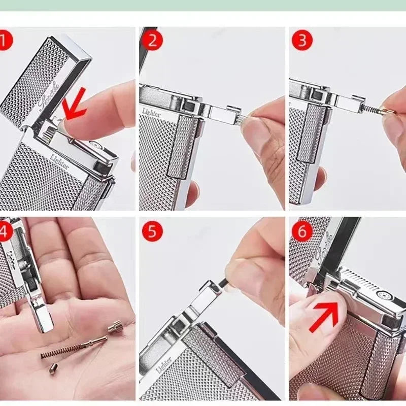 Metal Windproof Double Flame Butane Torch Lighter