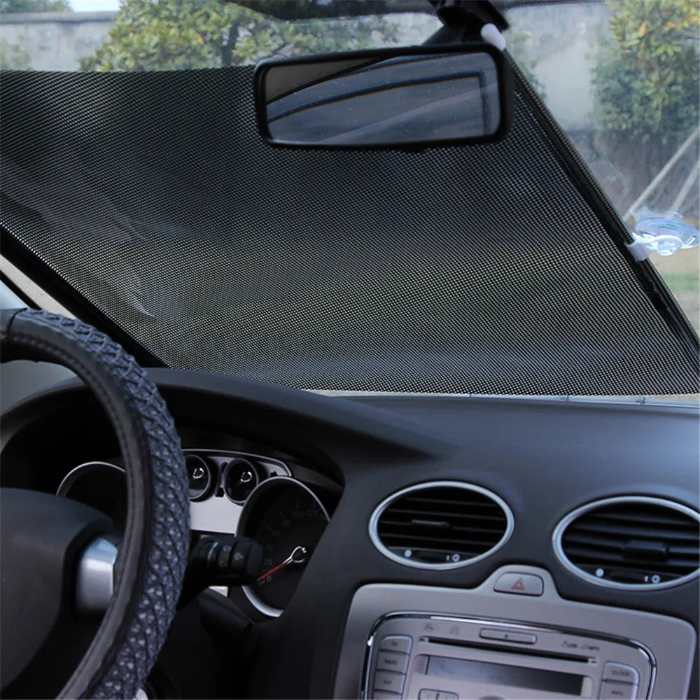 Rear & Front Side Window Car Sunshade Curtains with Suction Cups