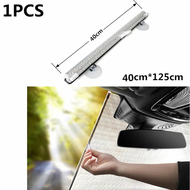 Rear & Front Side Window Car Sunshade Curtains with Suction Cups