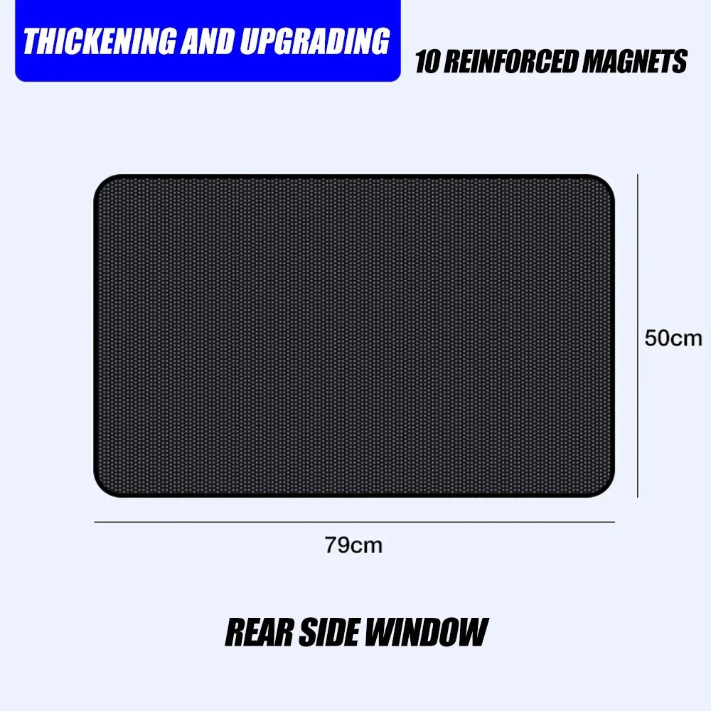 Magnetic Blackout Car Window Shades – UV Protection & Breathable Mesh