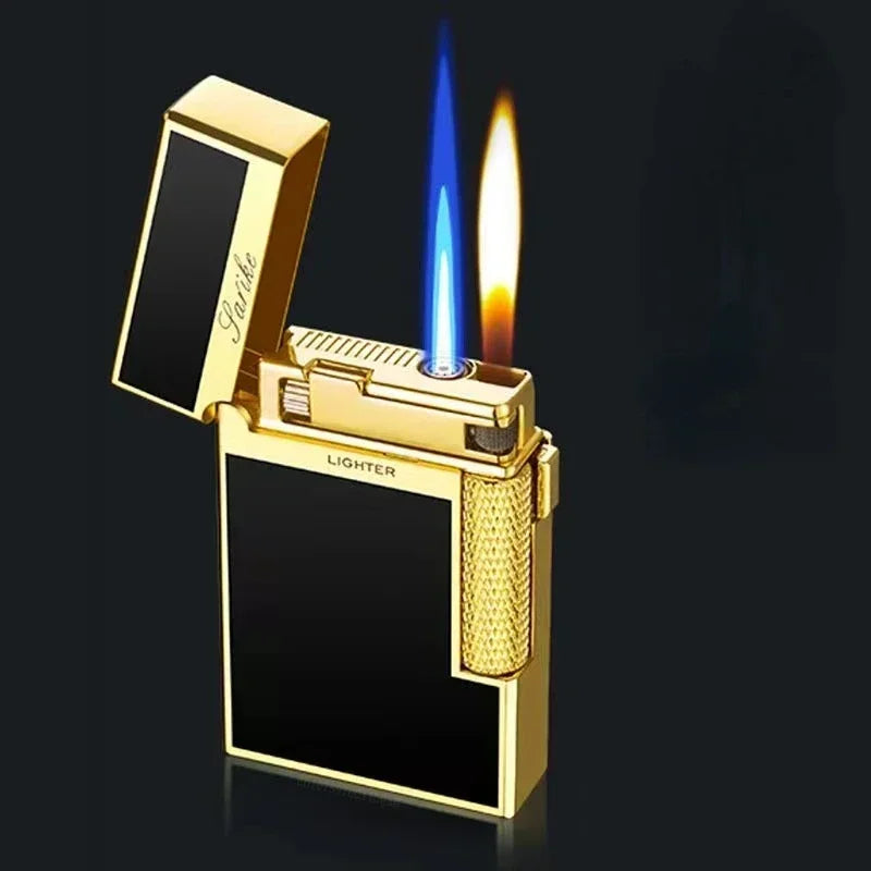 Metal Windproof Double Flame Butane Torch Lighter