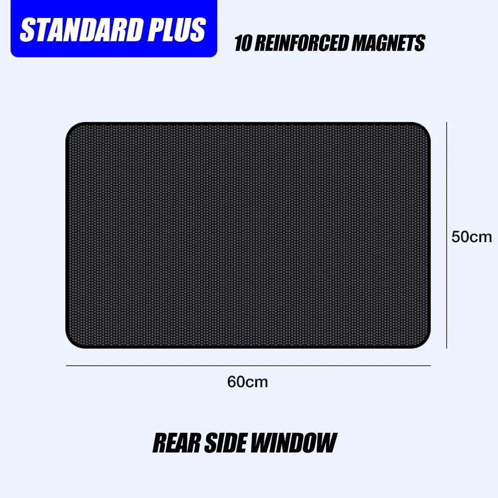 Magnetic Blackout Car Window Shades – UV Protection & Breathable Mesh