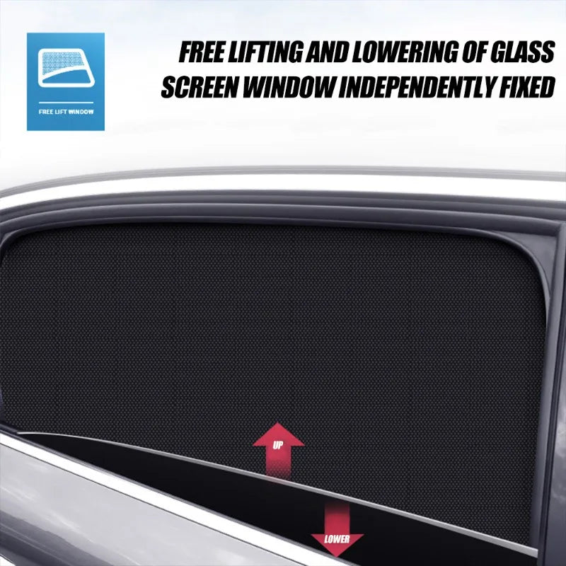 Magnetic Blackout Car Window Shades – UV Protection & Breathable Mesh