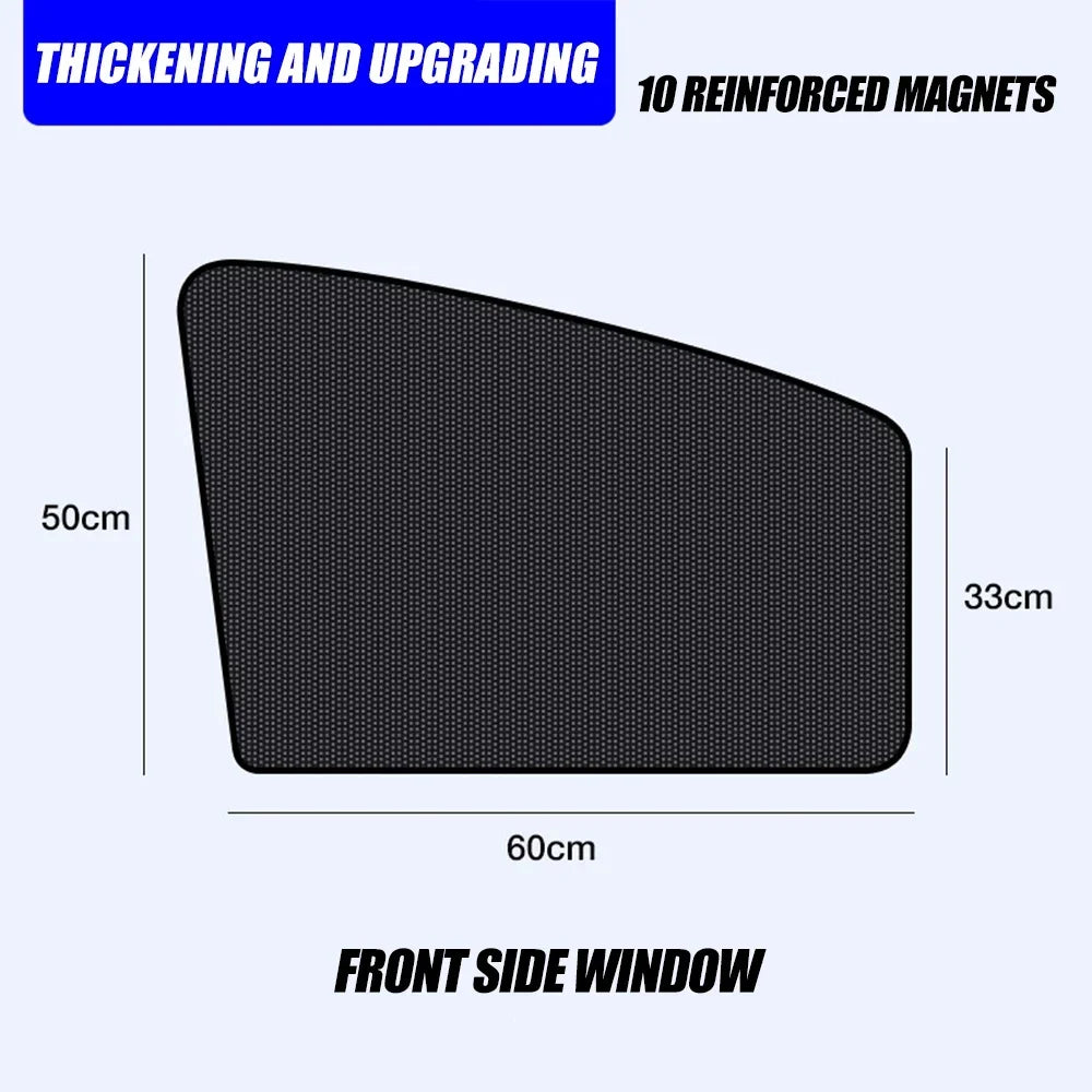 Magnetic Blackout Car Window Shades – UV Protection & Breathable Mesh
