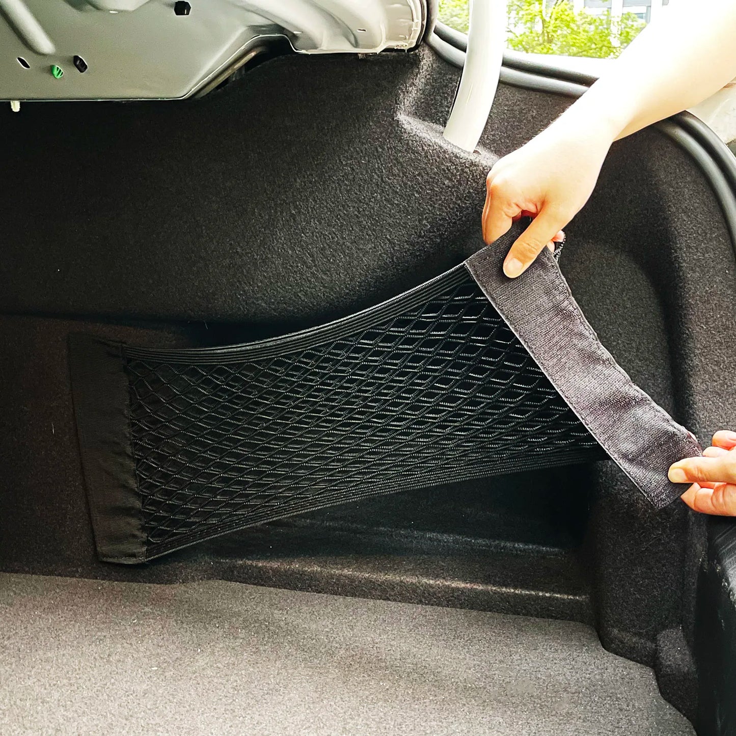 Car Trunk Organizer Net, Cargo & Luggage Storage Mesh for Vehicle
