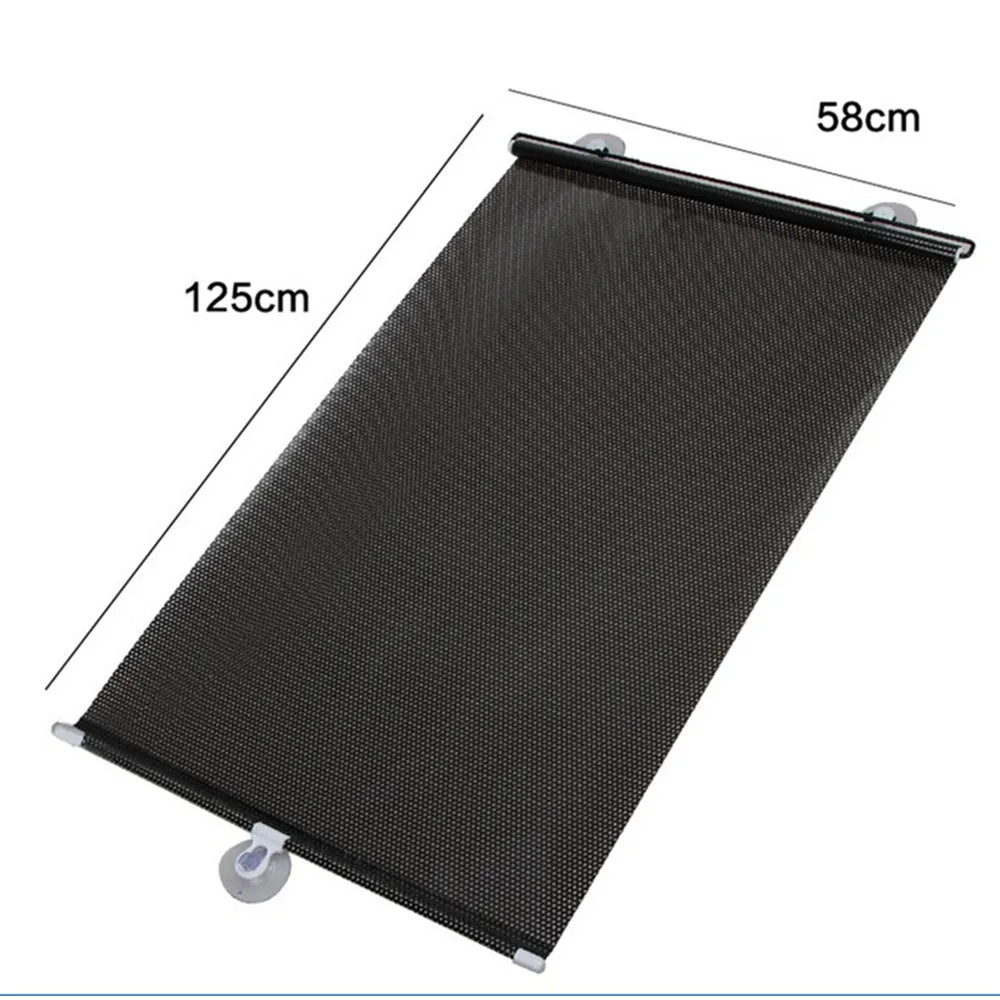 Rear & Front Side Window Car Sunshade Curtains with Suction Cups