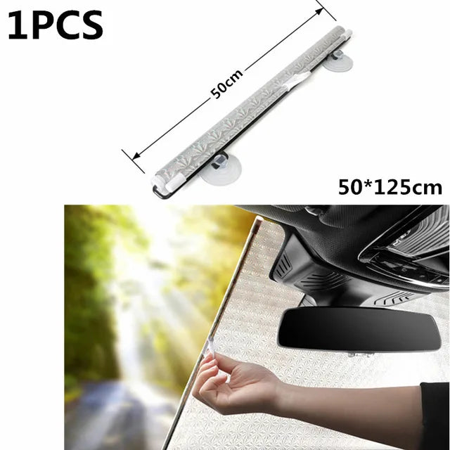 Rear & Front Side Window Car Sunshade Curtains with Suction Cups