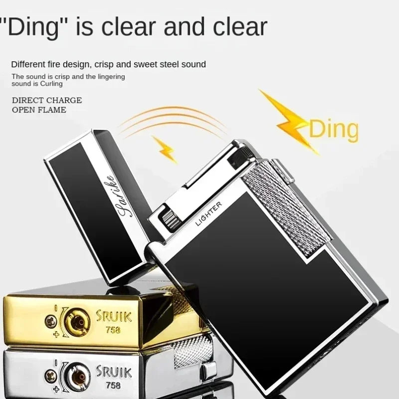 Metal Windproof Double Flame Butane Torch Lighter