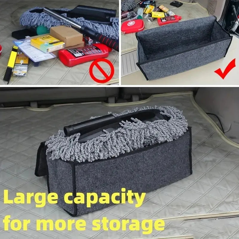 Soft Felt Anti-Slip Car Trunk Organizer & Storage Box