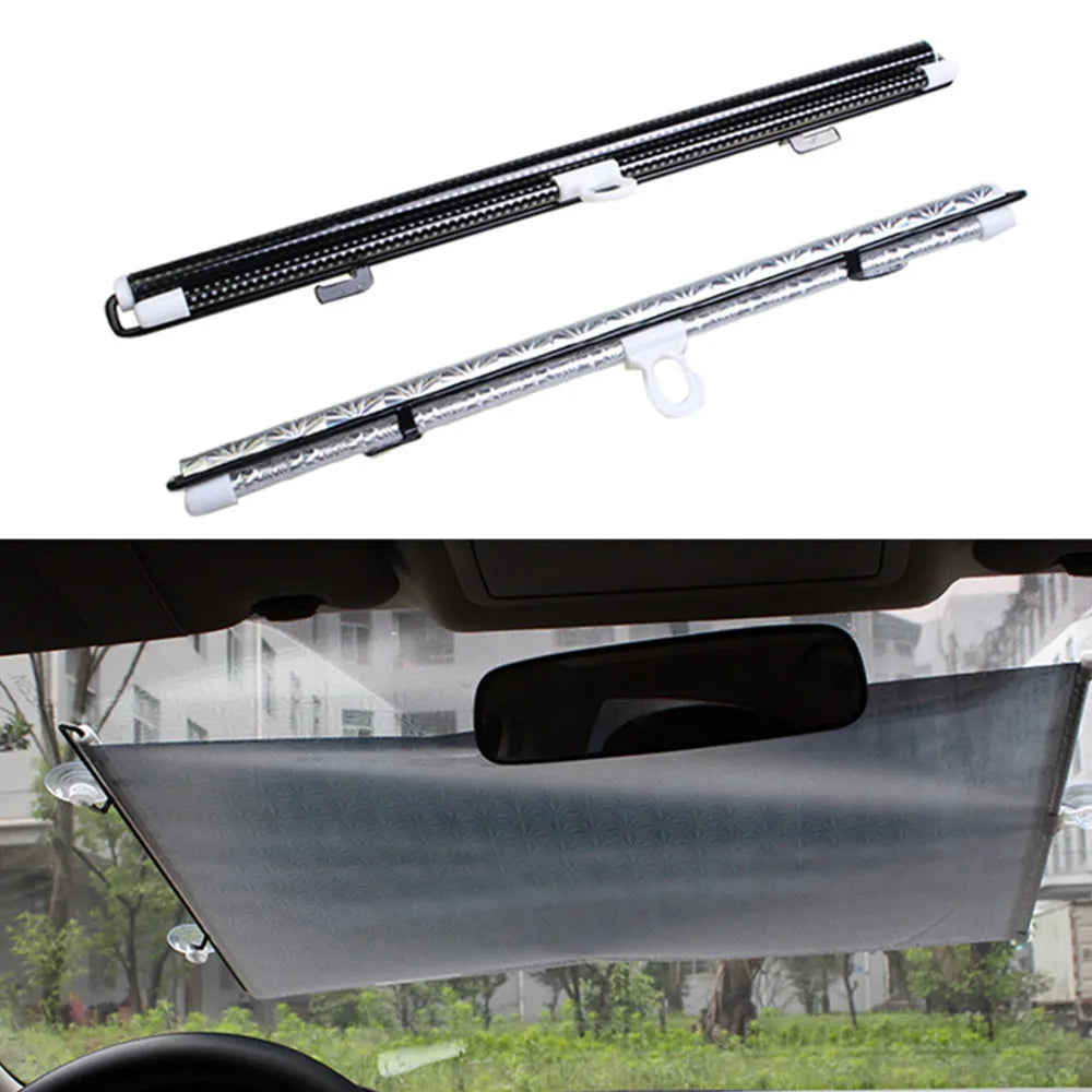 Rear & Front Side Window Car Sunshade Curtains with Suction Cups