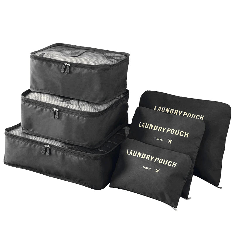 Travel Organizer Packing Cubes Set (6 or 8 Pieces)