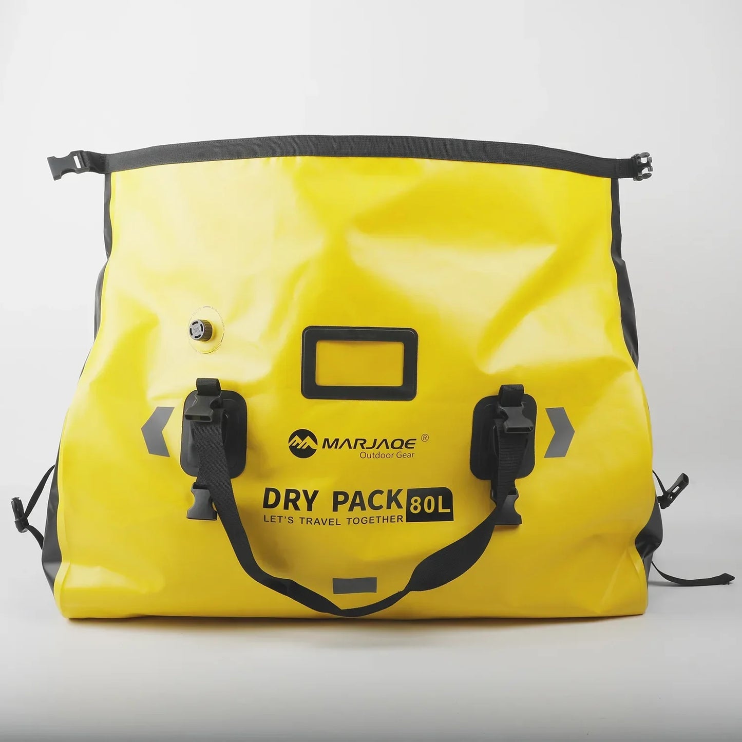 Waterproof Dry Duffel Bag (50L & 80L) Roll-Top with Straps for Kayaking & Rafting