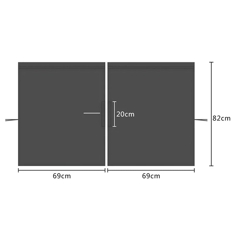Universal Car Privacy Curtains – Blackout Divider for Rear Seat & Side Window Shades