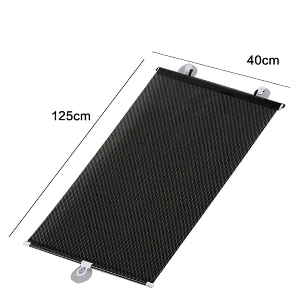 Rear & Front Side Window Car Sunshade Curtains with Suction Cups
