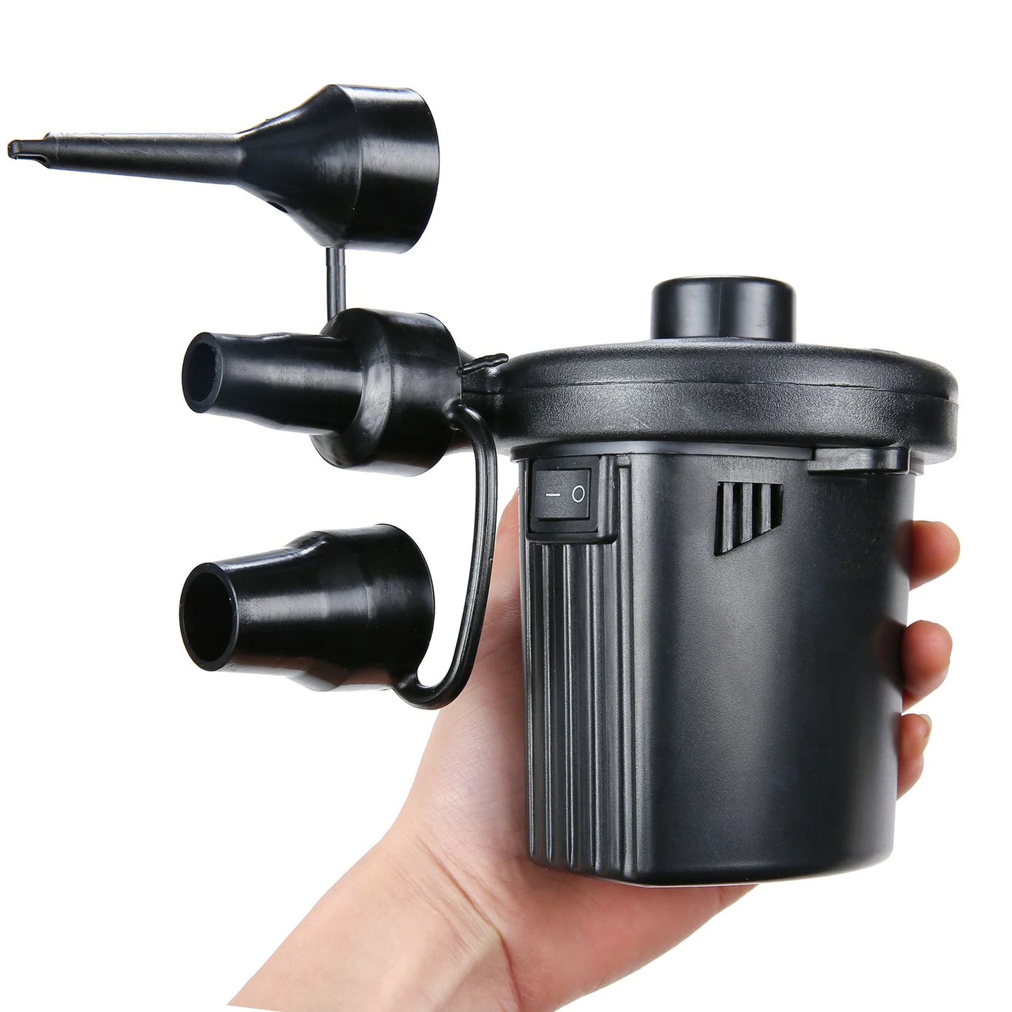 Multi-Purpose Electric Inflatable Pump – 12V/220V for Car, Camping, Mattress, & Boat (70W)