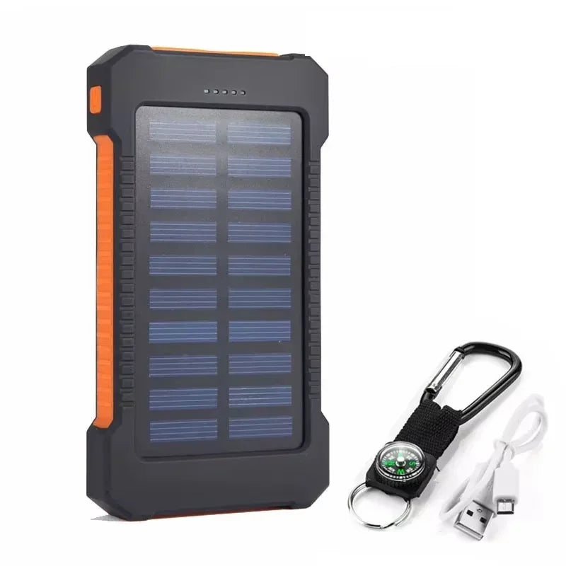 Portable Waterproof Solar Power Bank (20,000mAh)