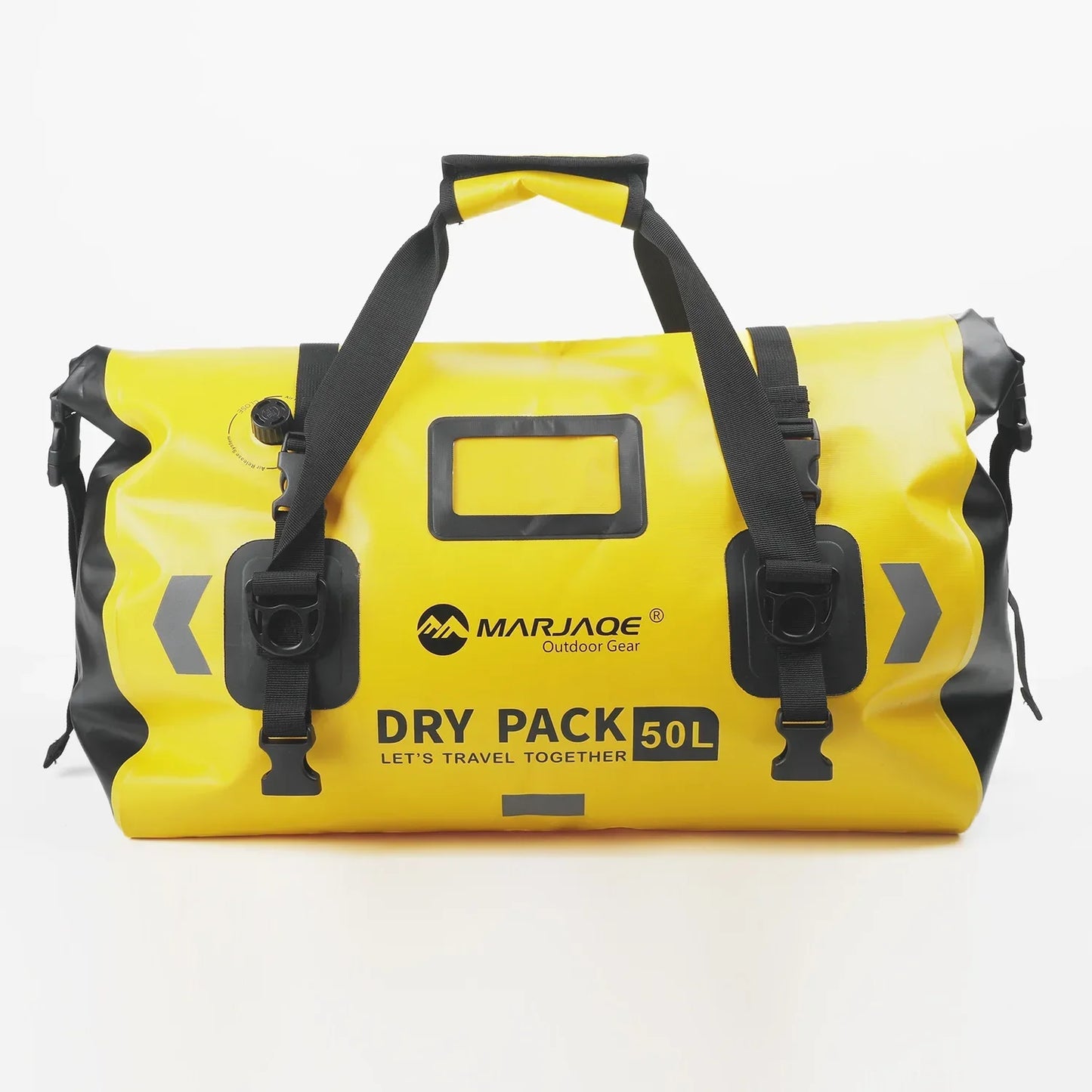 Waterproof Dry Duffel Bag (50L & 80L) Roll-Top with Straps for Kayaking & Rafting