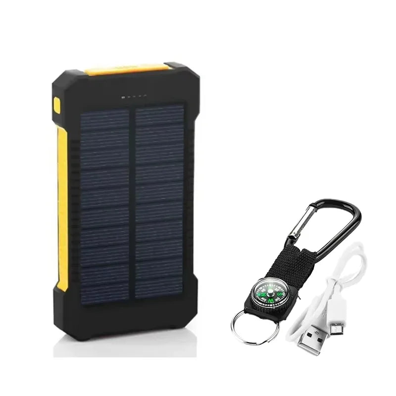 Portable Waterproof Solar Power Bank (20,000mAh)
