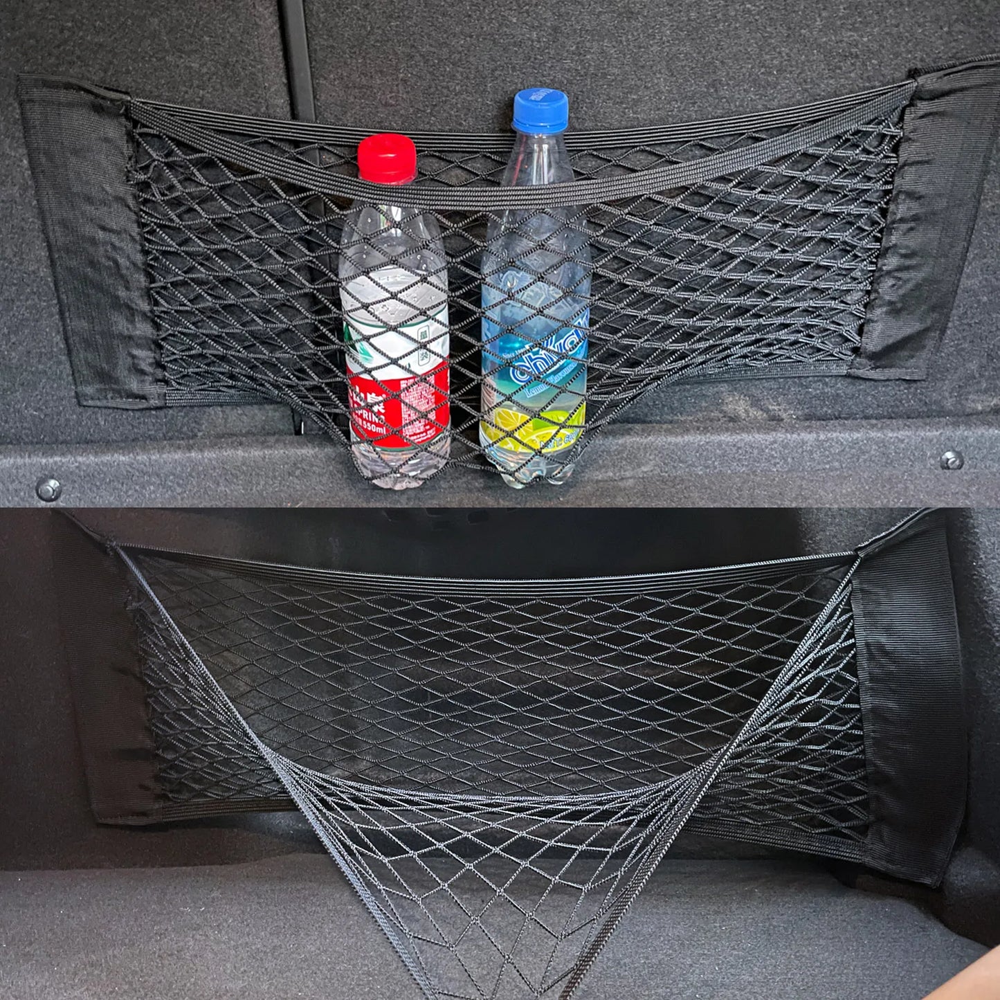 Car Trunk Organizer Net, Cargo & Luggage Storage Mesh for Vehicle