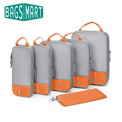 Durable & Lightweight Organizer Compression Packing Cubes Bags Set (2/4/6)