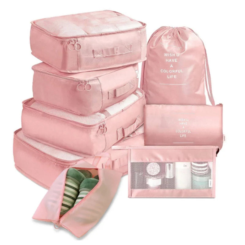 Travel Organizer Packing Cubes Set (6 or 8 Pieces)