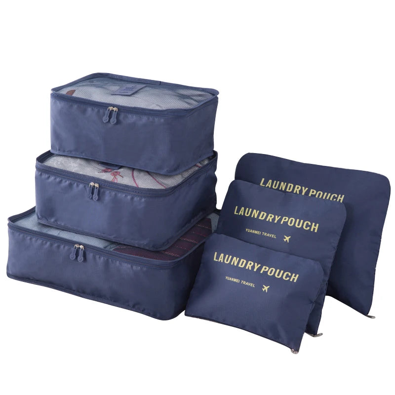 Travel Organizer Packing Cubes Set (6 or 8 Pieces)