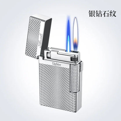 Metal Windproof Double Flame Butane Torch Lighter