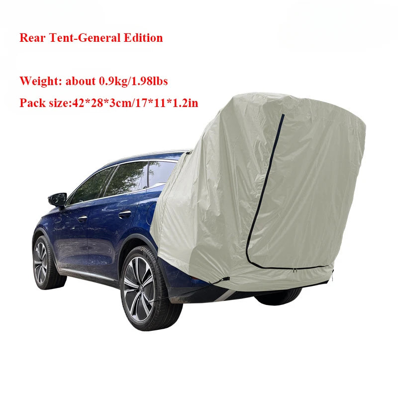 Outdoor SUV/MPV & Cat Tail Tent (Roof Extension Sunshade, Rainproof & Anti-Mosquito. NO POLES)