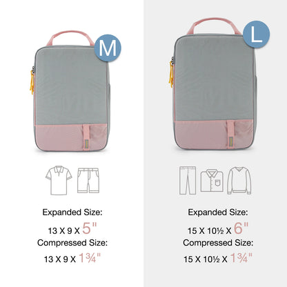 Durable & Lightweight Organizer Compression Packing Cubes Bags Set (2/4/6)