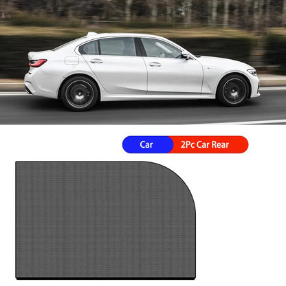 Elastic Mesh Car Window Shades – UV & Mosquito Protection for Front & Rear Side Windows