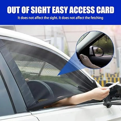 Car Window & Door Anti-Mosquito Screens (4PCS Breathable with Ventilation & Cooling Nets)