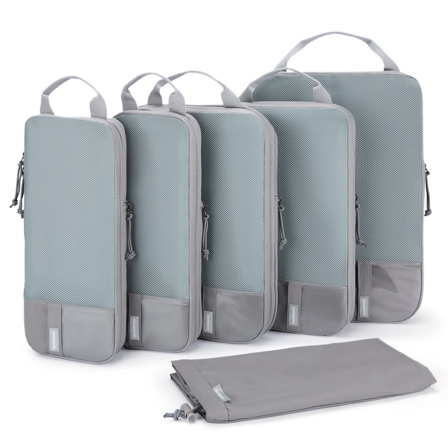 Durable & Lightweight Organizer Compression Packing Cubes Bags Set (2/4/6)