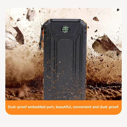 Portable Waterproof Solar Power Bank (20,000mAh)
