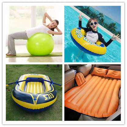Multi-Purpose Electric Inflatable Pump – 12V/220V for Car, Camping, Mattress, & Boat (70W)