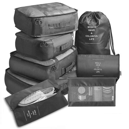 Travel Organizer Packing Cubes Set (6 or 8 Pieces)