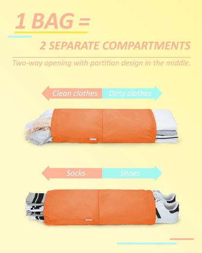 Durable & Lightweight Organizer Compression Packing Cubes Bags Set (2/4/6)