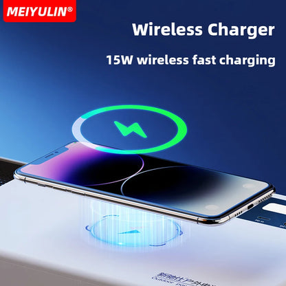 Portable 300W Solar Generator – 81000mAh Power Station with Wireless & USB-C Charging for Outdoors