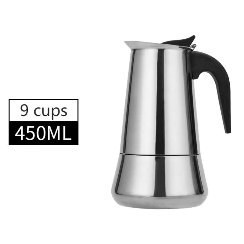 Stainless Steel Stove Top Coffee Pot / Maker
