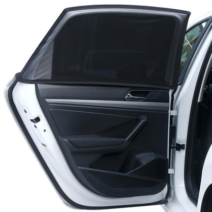 Elastic Mesh Car Window Shades – UV & Mosquito Protection for Front & Rear Side Windows