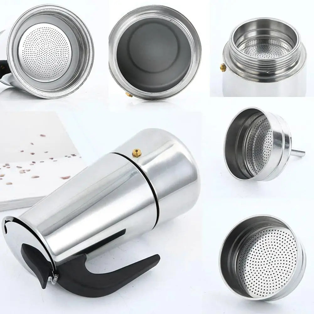 Stainless Steel Stove Top Coffee Pot / Maker