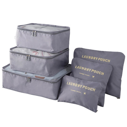 Travel Organizer Packing Cubes Set (6 or 8 Pieces)