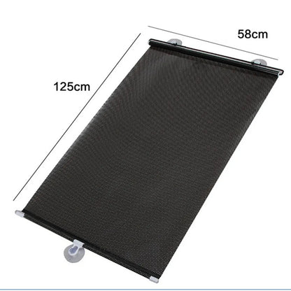 Rear & Front Side Window Car Sunshade Curtains with Suction Cups