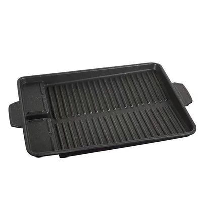Portable Non-Stick BBQ Grill Plate (32x26cm Korean Barbecue Style)