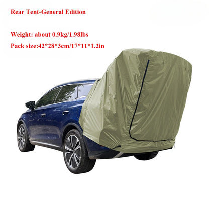 Outdoor SUV/MPV & Cat Tail Tent (Roof Extension Sunshade, Rainproof & Anti-Mosquito. NO POLES)
