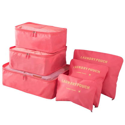 Travel Organizer Packing Cubes Set (6 or 8 Pieces)