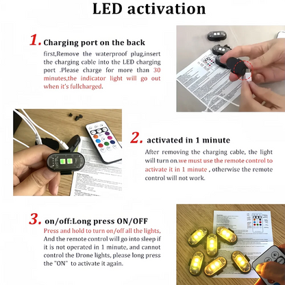 Car LED RGB Strobe Light with Wireless Remote