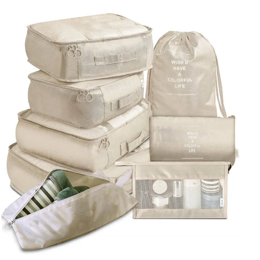 Travel Organizer Packing Cubes Set (6 or 8 Pieces)