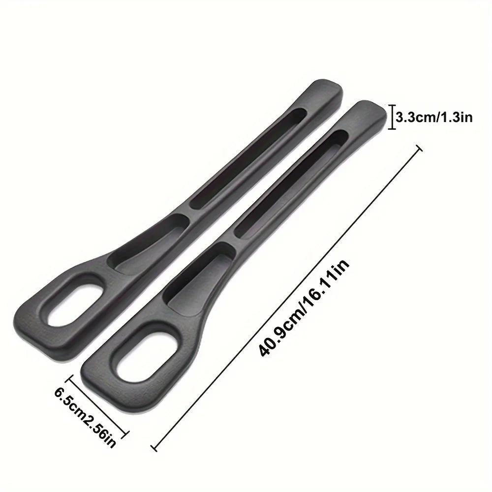 Car Seat Gap Storage Organizer – 2PC Waterproof PU Gap Fillers with Grooves